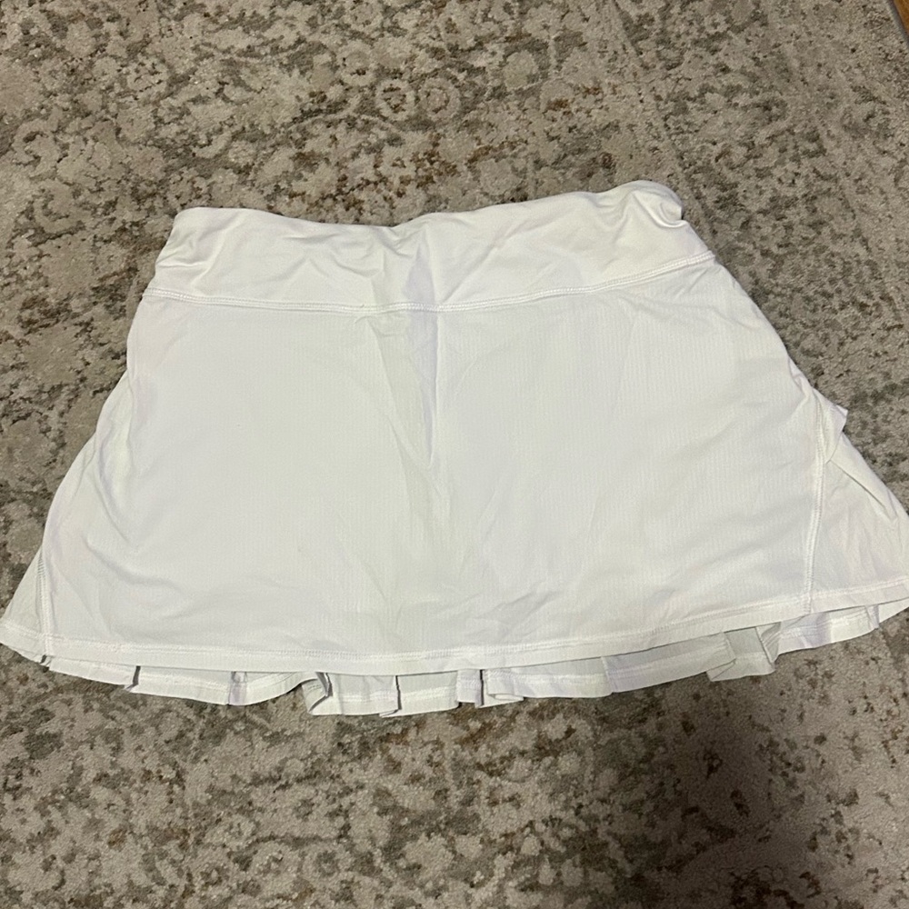 Lululemon White ruffle Tennis Skirt